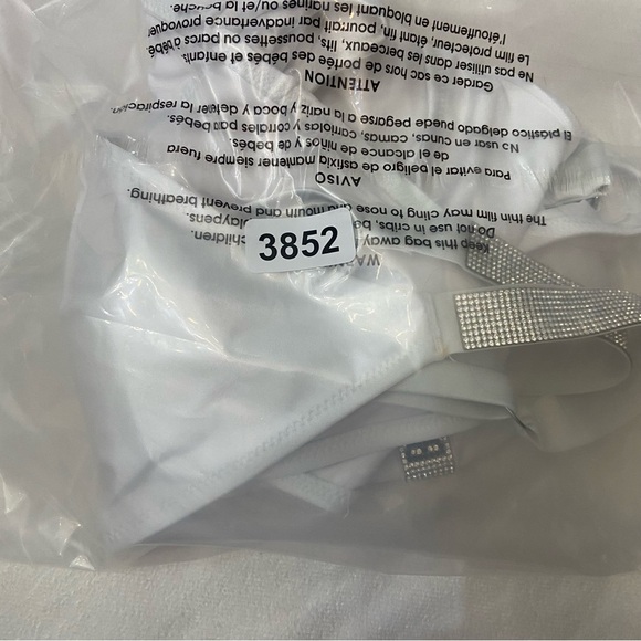 New! Victorias Secret BRIDE shine strap bling One-Piece Swimsuit 3852 - Picture 3 of 9